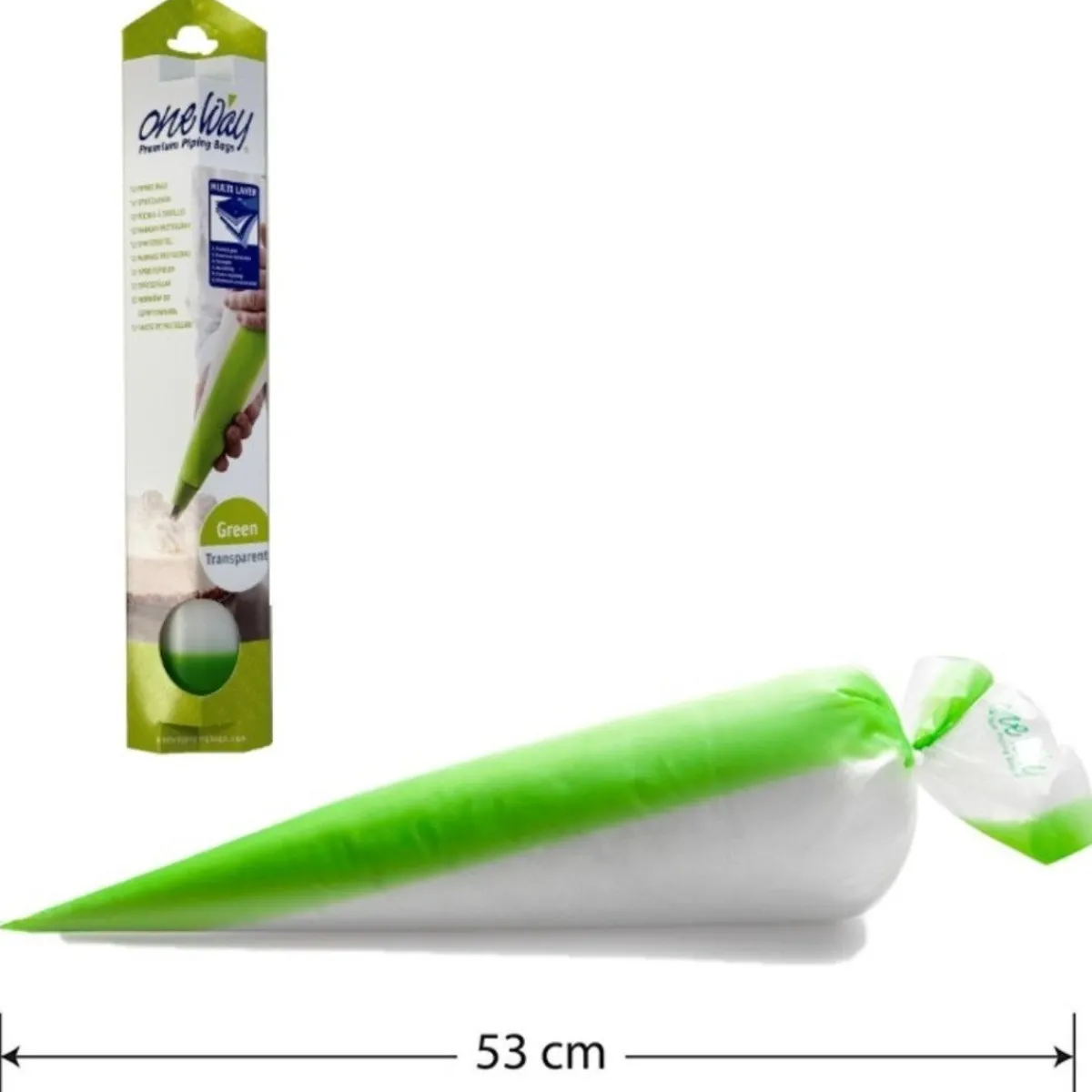 Clearance One Way Wegwerp Spuitzak Masterline Green 12st - 53x28cm
