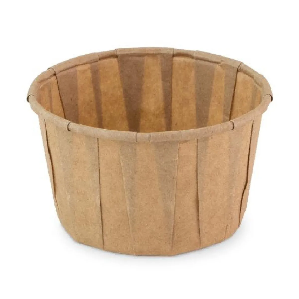 Overig Papieren Bakje Rond Bruin Ø7x4,3cm 100st.