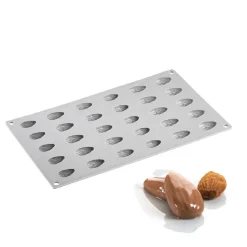Hot Pavoni Siliconen Vorm Amandel 34x21mm (30) 30x17,5cm