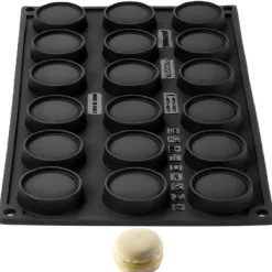 Sale Pavoni Siliconen Vorm Mini Macaron Ø4x2,5cm (18) Set/2