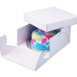 Hot PME Cakeboard en doos rond 25x25x15 cm