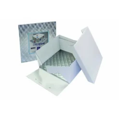 Online PME Cakeboard en doos vierkant 27,5x27,5x15 cm