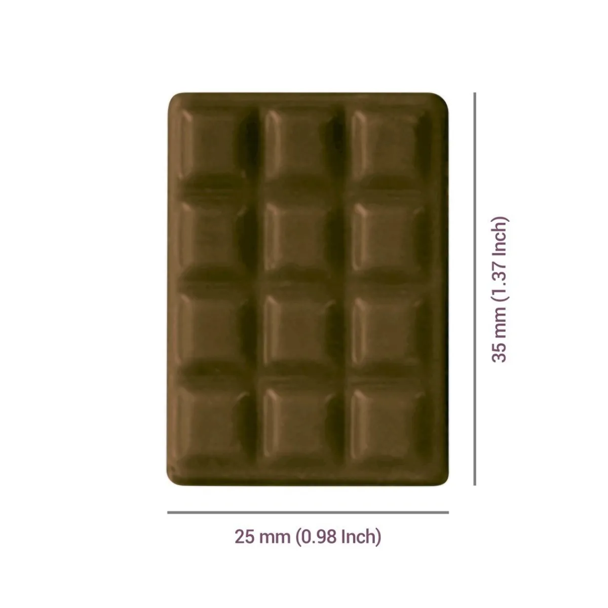 Discount PME Chocolademal Mini Tablet (12x) 35x25mm