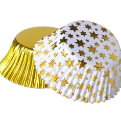 Clearance PME Cupcake Set Gouden Sterren 24st.