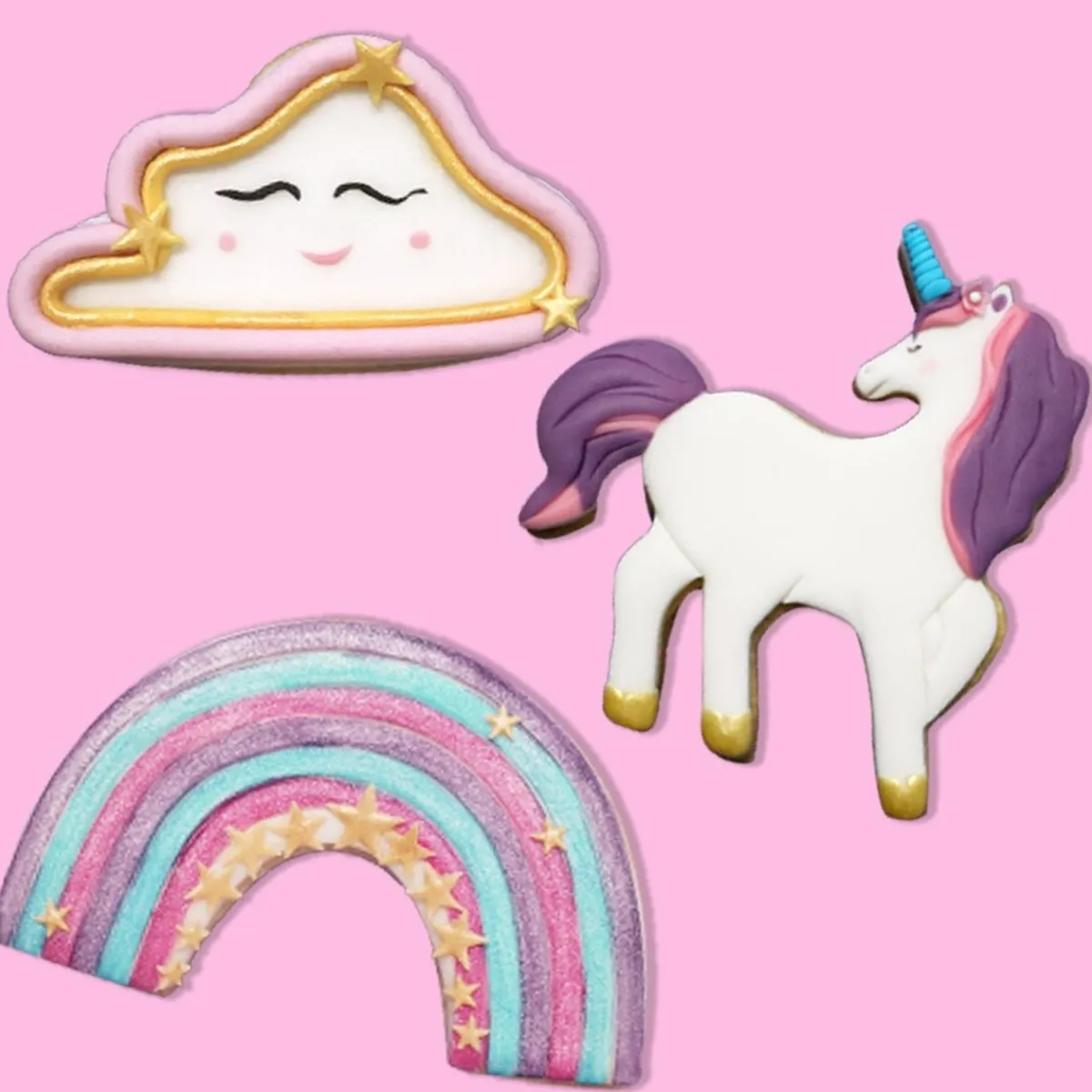 Outlet PME Koekjes Uitsteker Unicorn Set/3