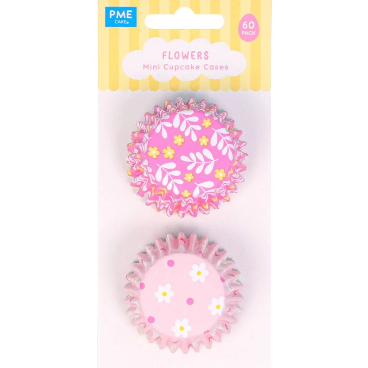 Outlet PME Mini Cupcake Vormpjes Bloemen Ø33mm 60st.