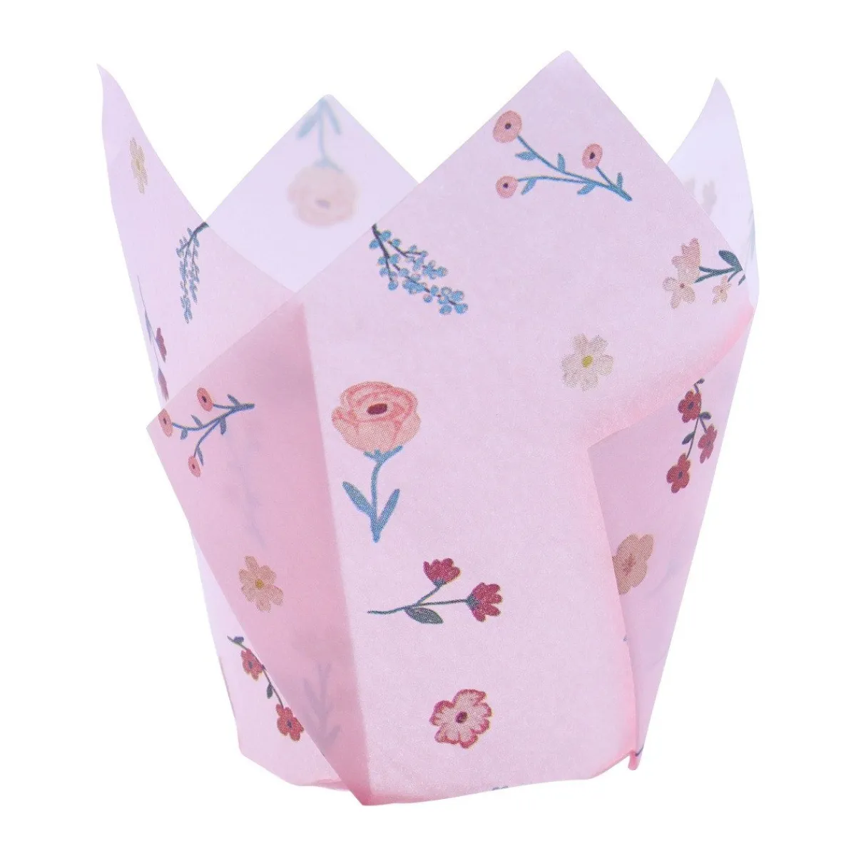Hot PME Muffin Cups Bloemen 24st