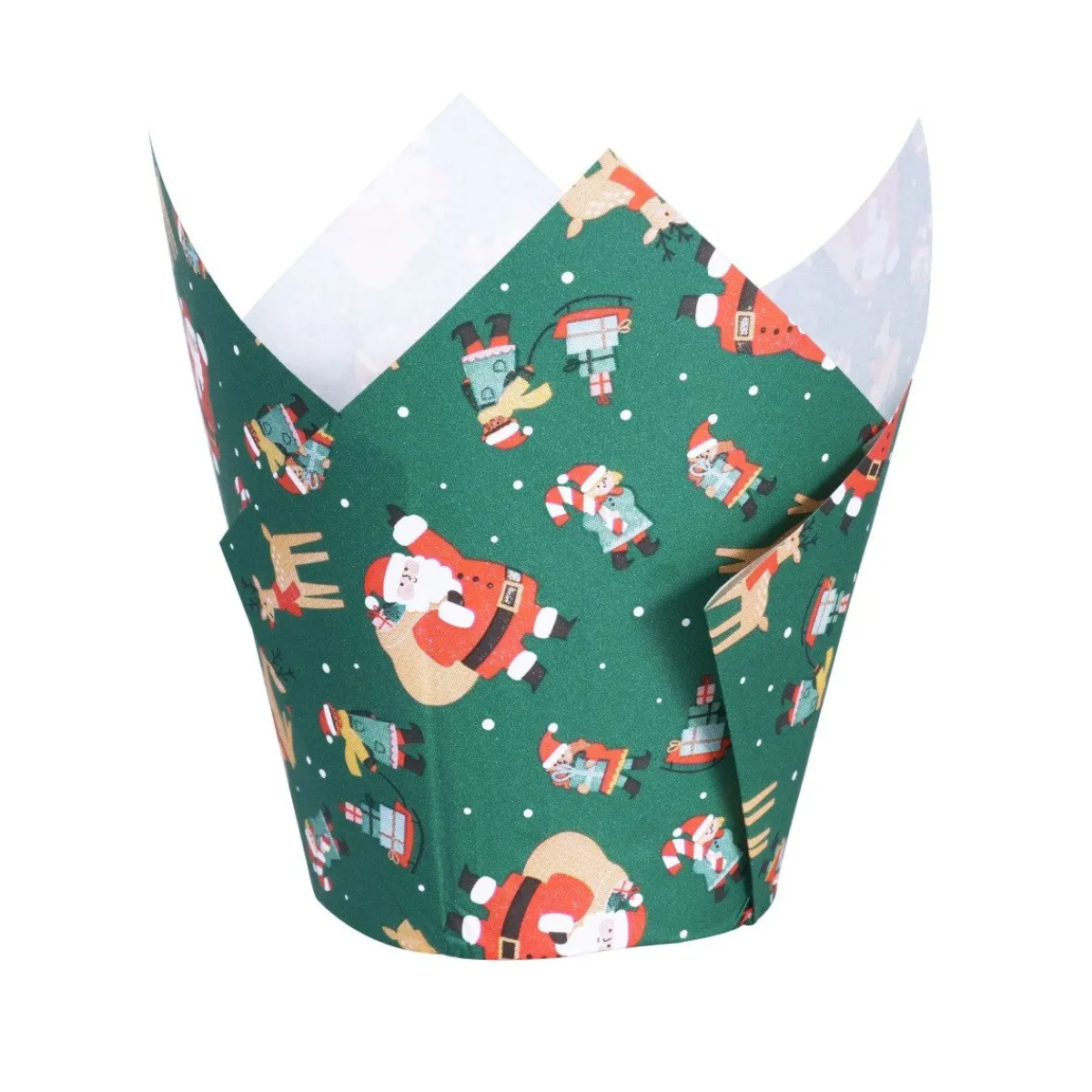 Hot PME Muffin Cups Kerstman 24st