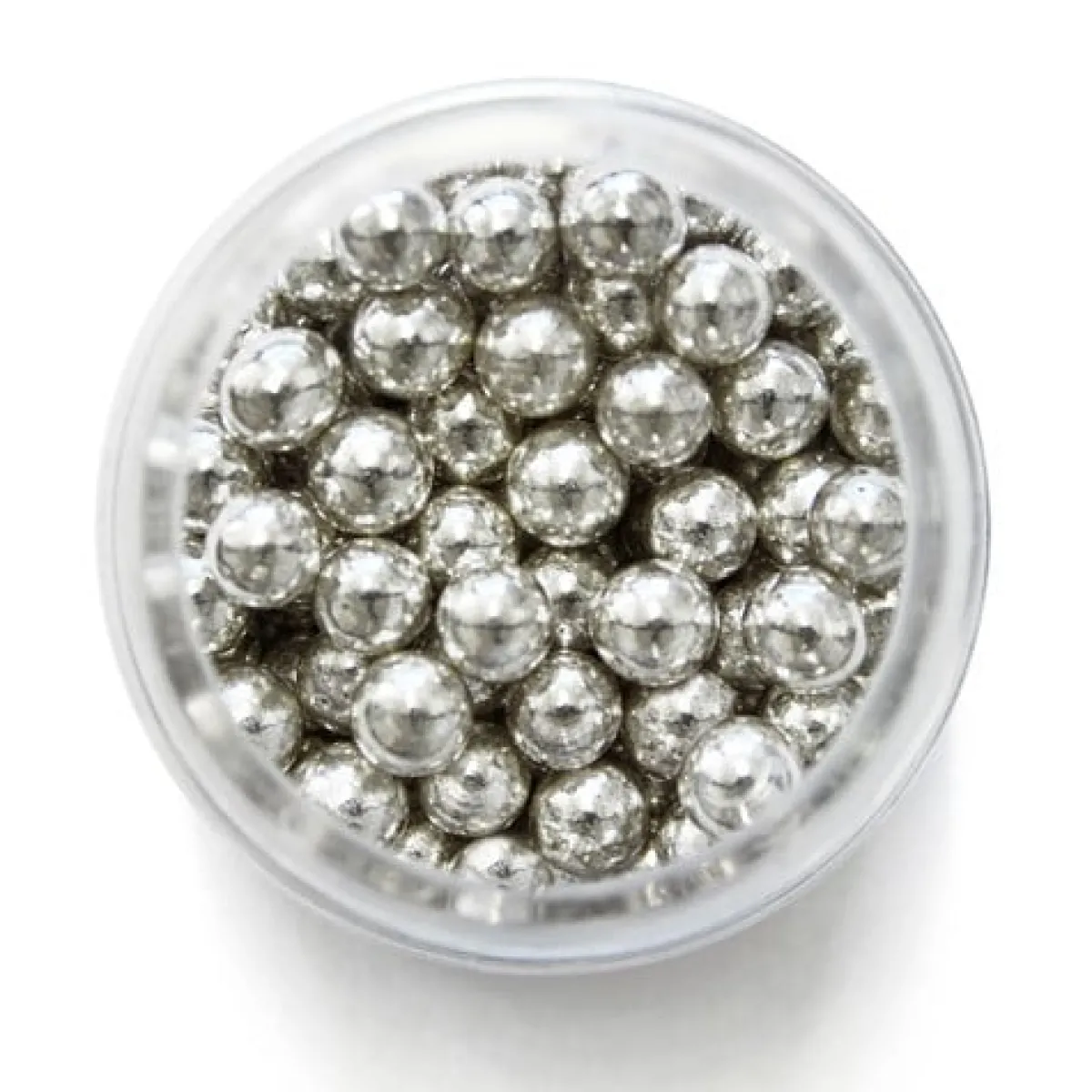Outlet PME Suikerparels Zilver 6mm 25 gram