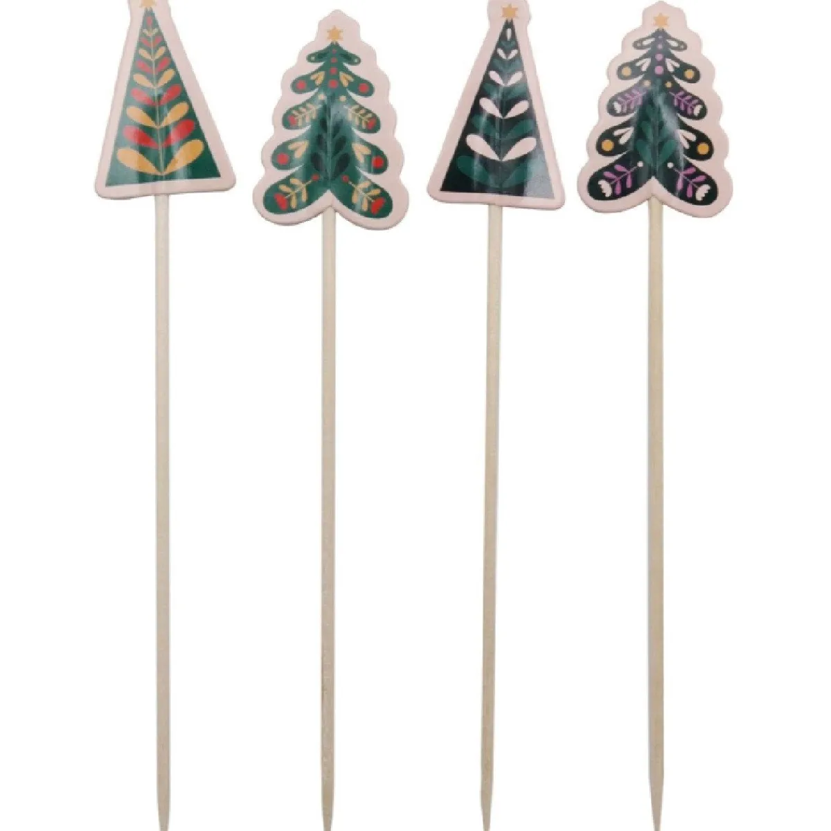 New PME Taartprikkers Kerstbomen 24st.