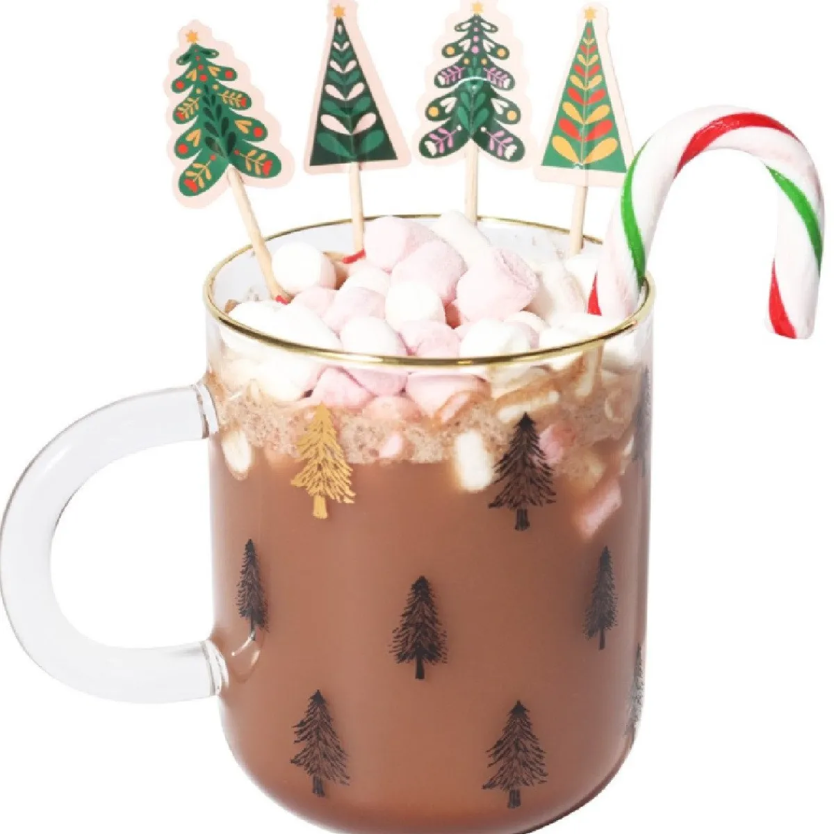 New PME Taartprikkers Kerstbomen 24st.
