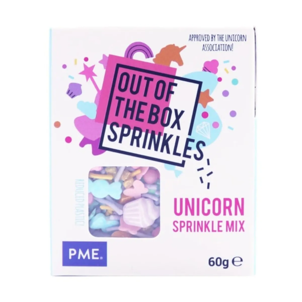 Discount PME Unicorn Sprinkle Mix (Out of the Box) 60g