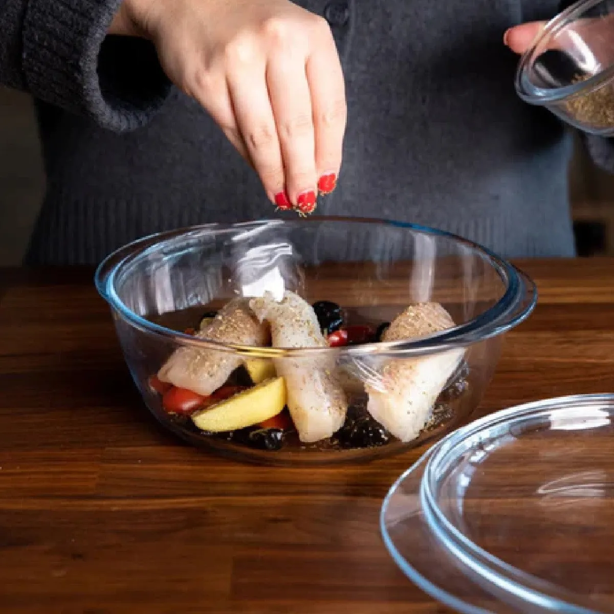 Discount Pyrex 4-in-1 Ovenschaal Rond met Deksel 21x18x9cm
