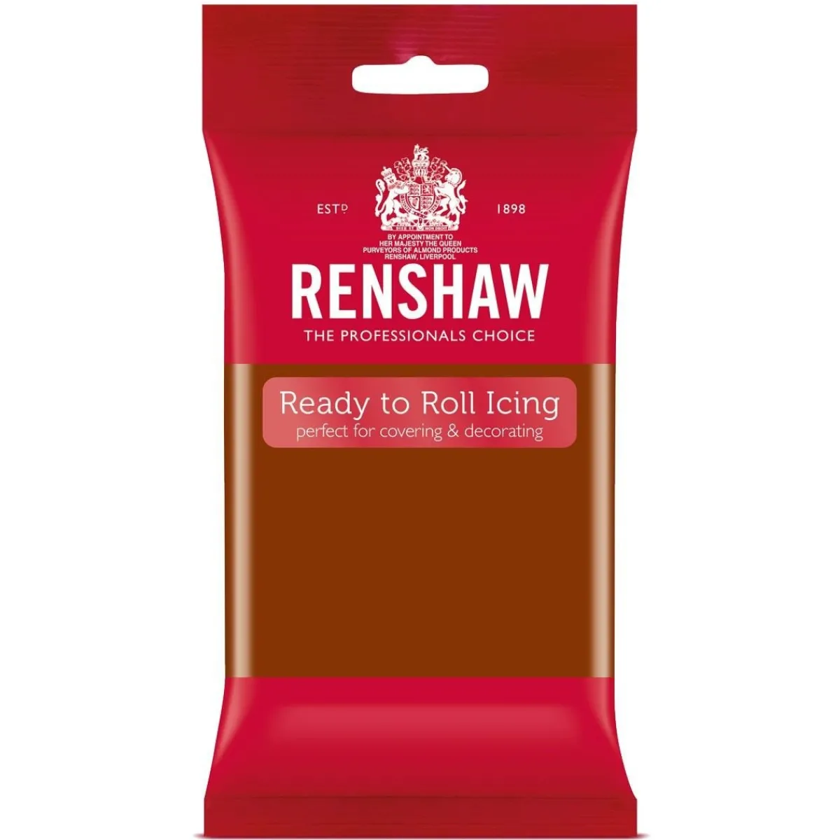 Renshaw Rolfondant Donker Bruin 250g