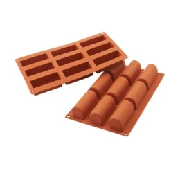 Discount Silikomart Siliconen Bakvorm Mini Buche 84x32x35mm (9x)