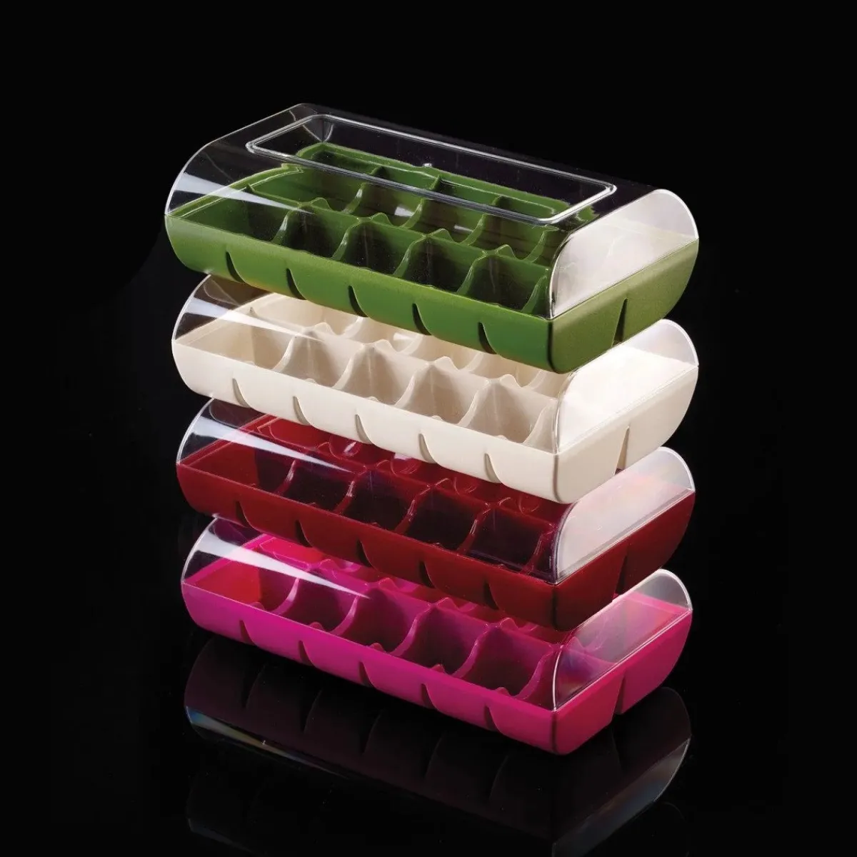 Online Silikomart Doosje voor 12 Macarons Fuchsia