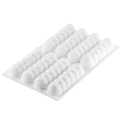 Hot Silikomart Siliconen Vorm Truffel Eclair (8x) 130x31x28(h)mm