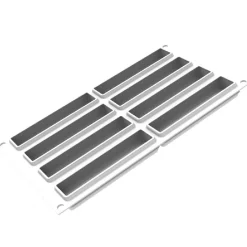 New Silikomart Siliconen Vorm Rechthoek (8) 12,8x3,3cm + cutter