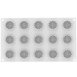Hot Silikomart Siliconen Vorm Crostata XS (15) Ø4,4x1,7cm