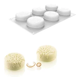 Clearance Silikomart Siliconen Vorm Neve (6) Ø7x3cm