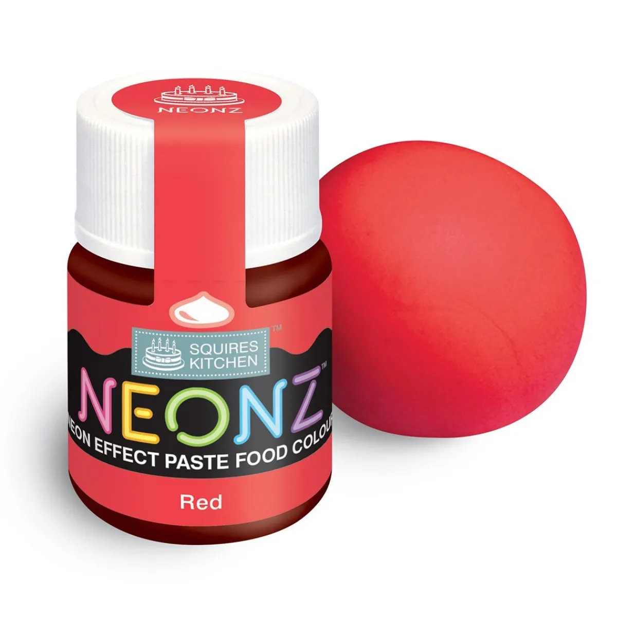 Clearance Squires Kitchen SK NEONZ Kleurstof Gel Rood 20g**
