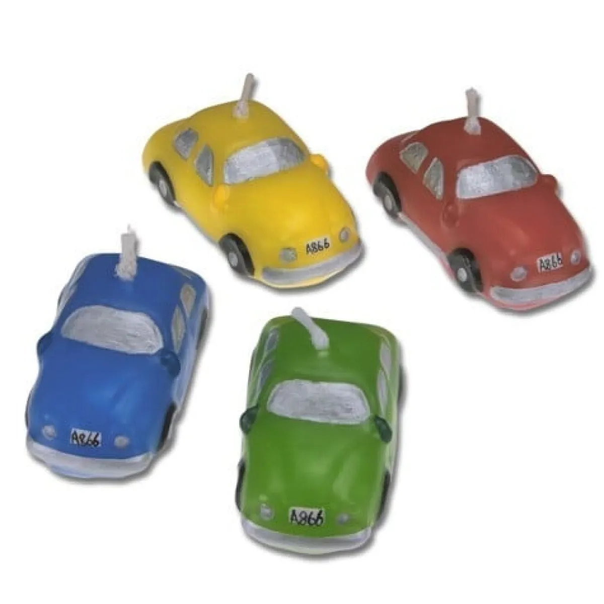 Discount Städter Auto Taartkaarsjes set/4