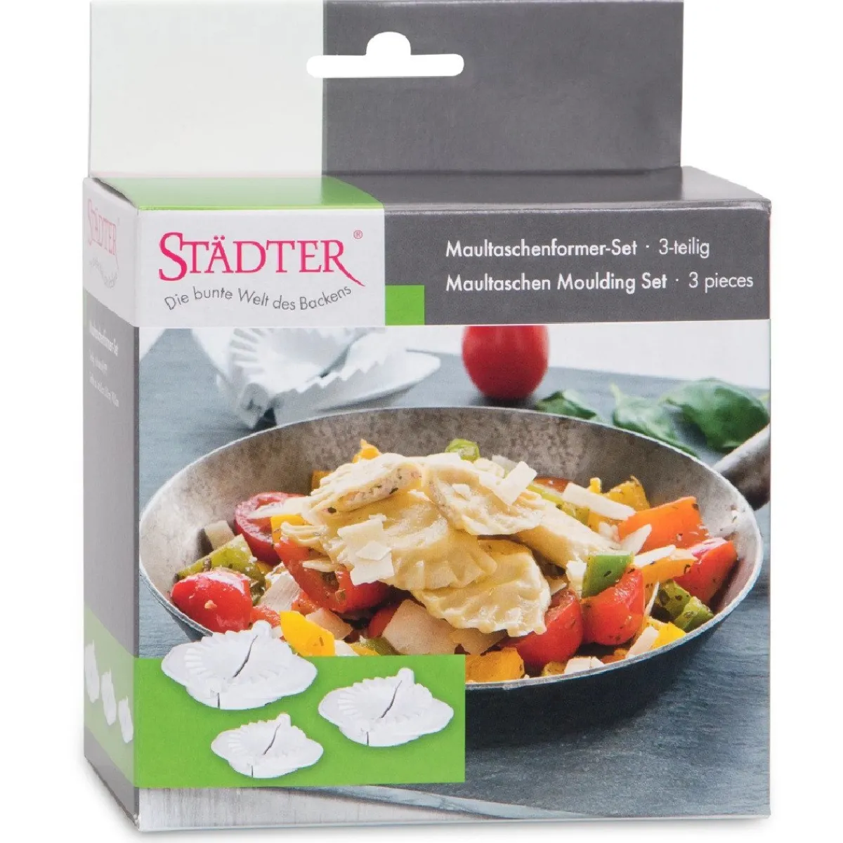 Städter Ravioli Vorm 6-8-10cm Set/3