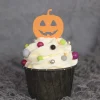 Clearance Sweet Stamp Cupcake Topper Pompoen 6st.
