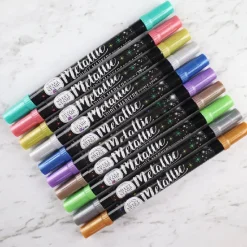 Sweet Stamp Stift Eetbare Inkt Dubbelzijdig Metallic Grijs