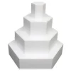Outlet Taart Dummy Zeshoek 5cm -Ø15cm-