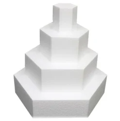 Outlet Taart Dummy Zeshoek 5cm -Ø15cm-