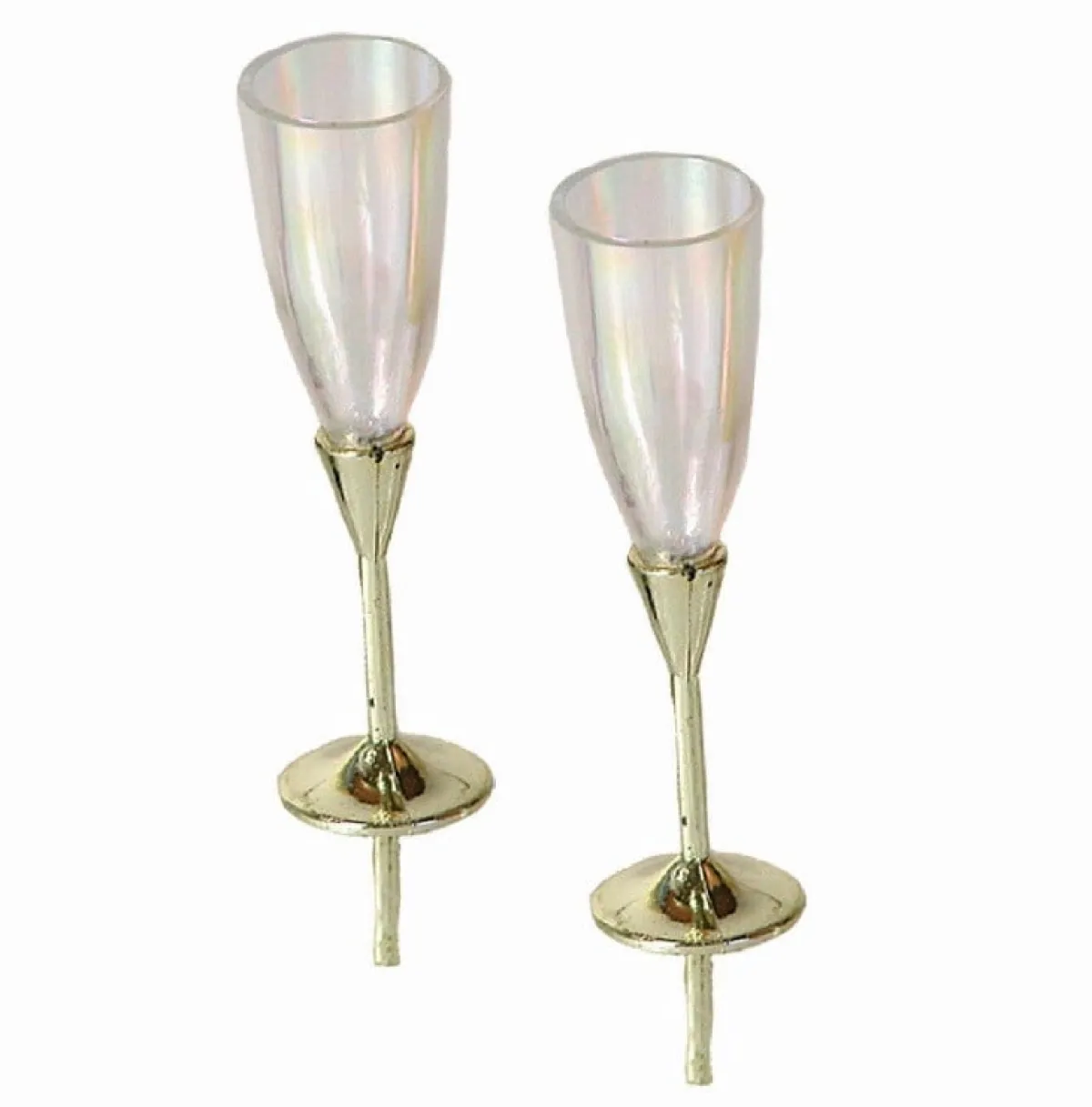 Online Taartdecoratie Champagneglazen Prikkers 72st.