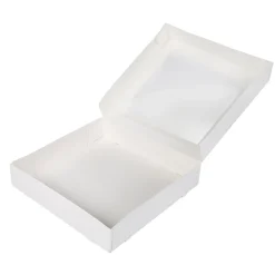 Sale BrandNewCake Taartdoos met venster 30x30x6cm. Wit 3st