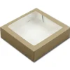 Hot BrandNewCake Taartdoos met venster 19x19x5cm. Kraft 50st