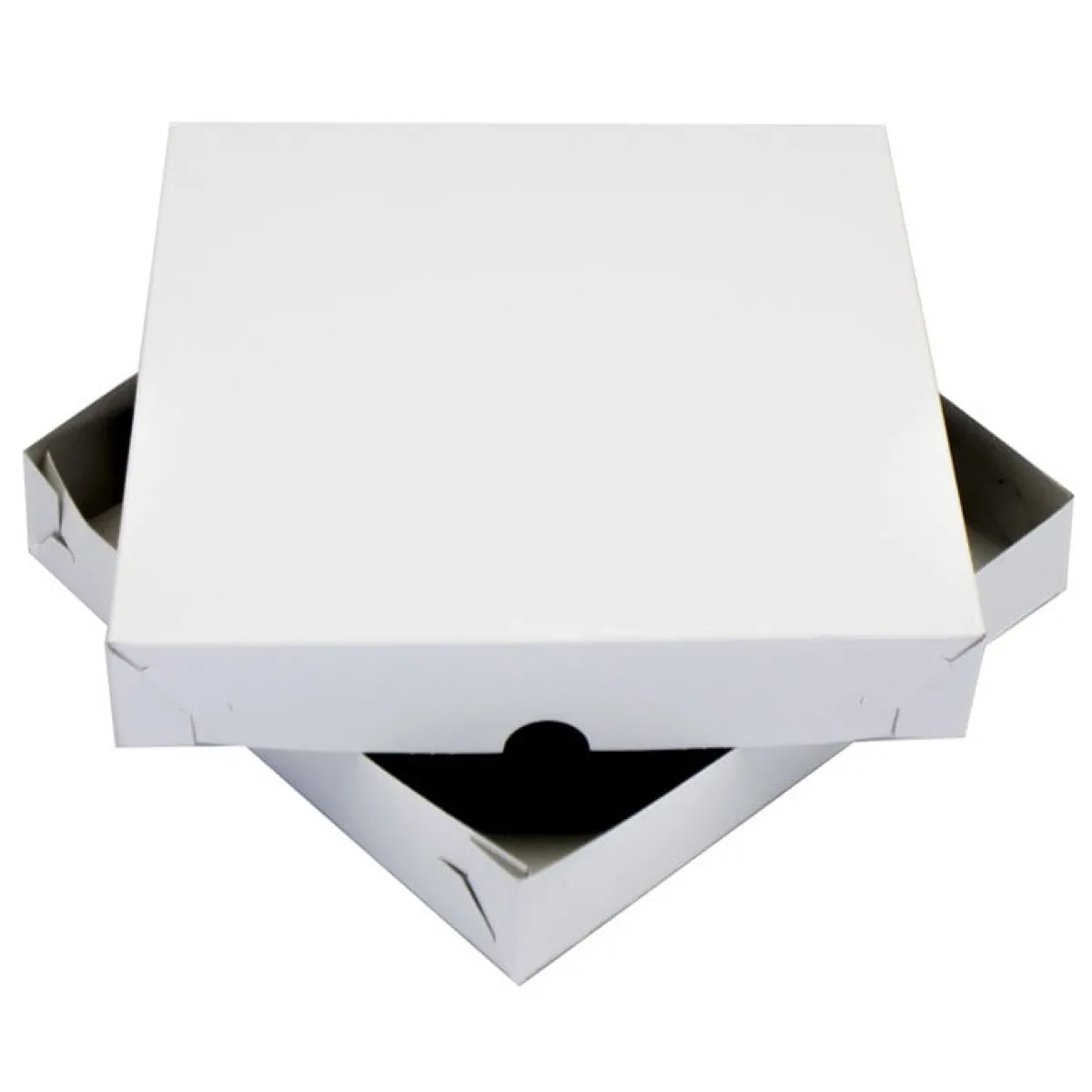 Clearance Overig Taartdoos Zwanenhals Laag Model 25x25x4,5cm. Wit 10st