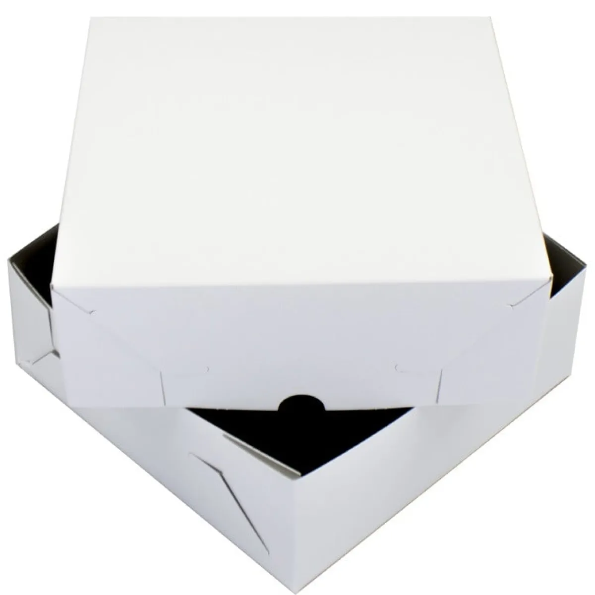 Outlet Overig Taartdoos Zwanenhals 25x25x9cm. Wit 100st