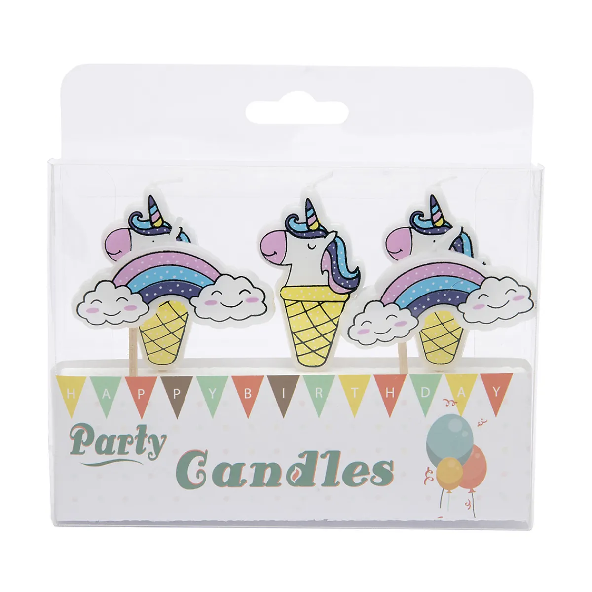 Online Overig Taartkaarsjes Unicorn & Regenboog**