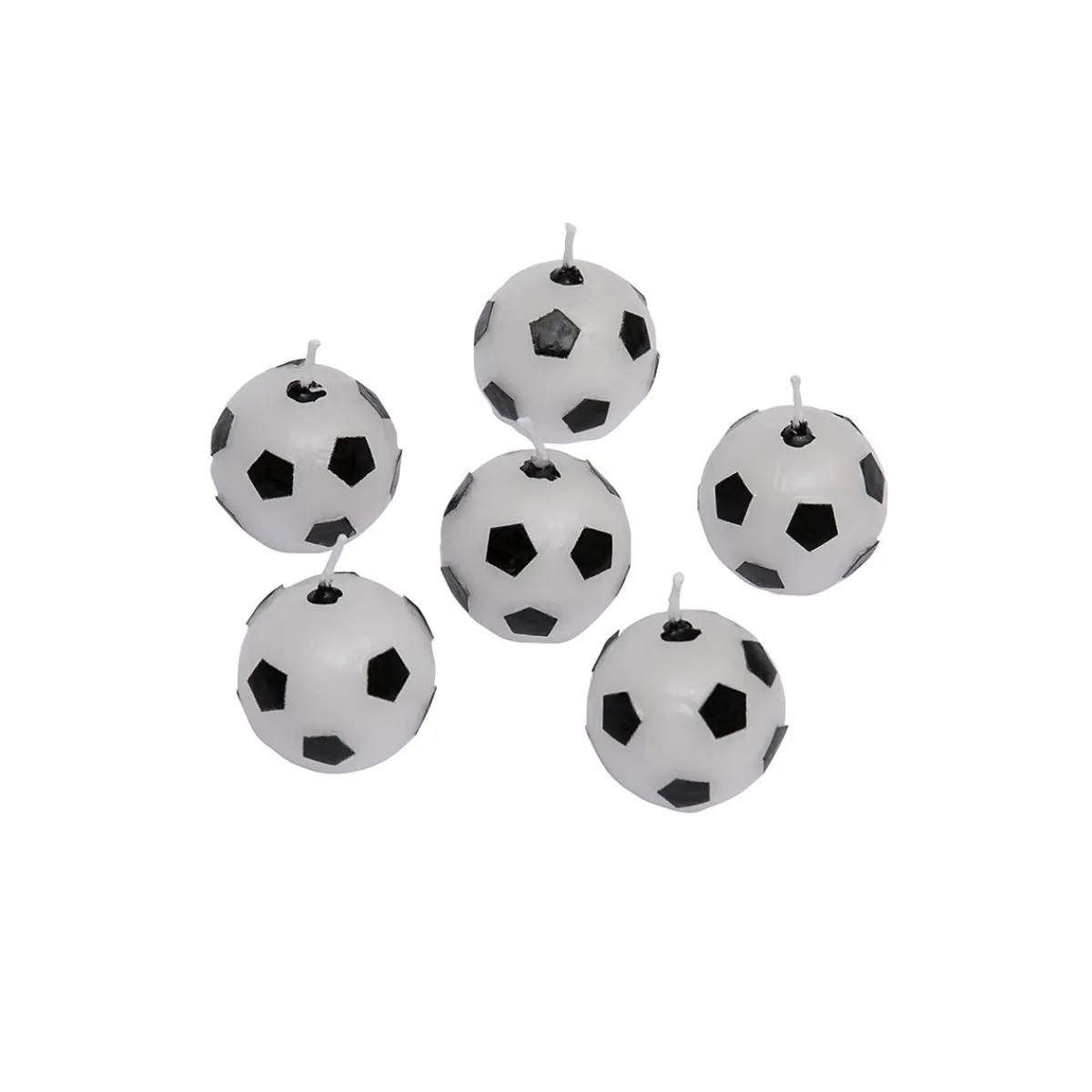 Overig Taartkaarsjes Voetbal 6st.