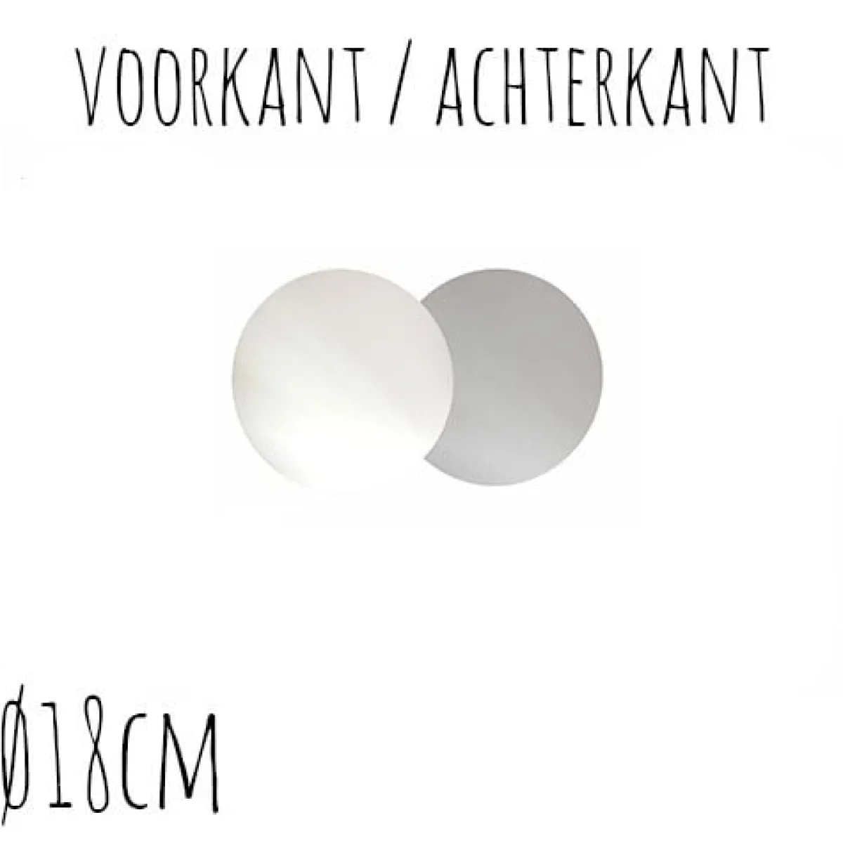 New BrandNewCake Taartonderzetter Wit / Zilver Ø18cm 100st.