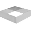 Clearance Overig Taartring RVS Vierkant 22x22x5cm