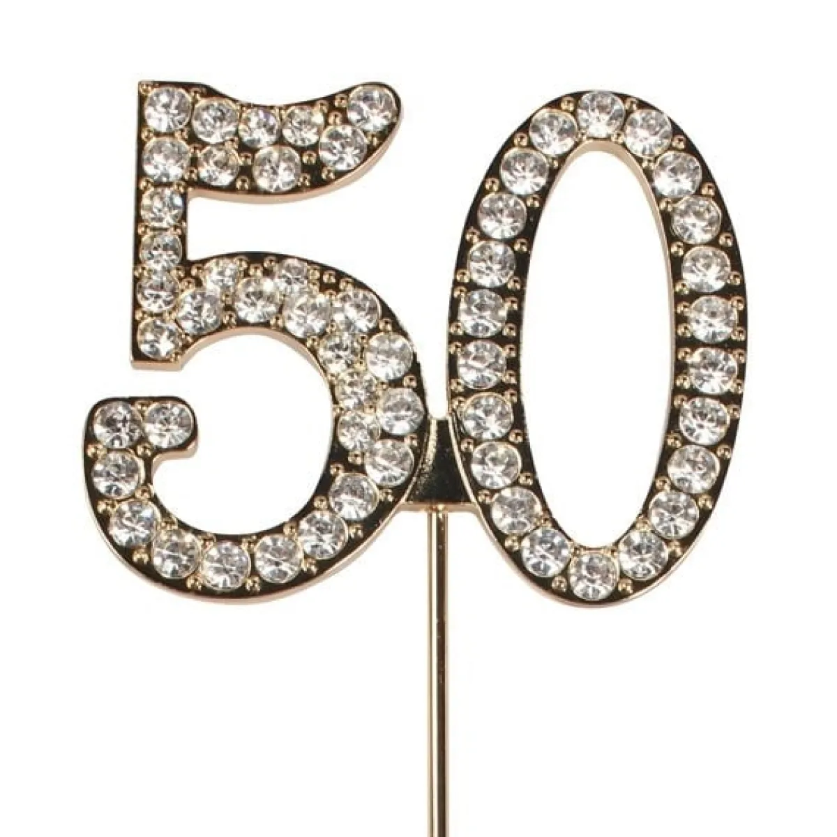 Outlet Taarttopper Diamant Jubileum Goud #50 45mm