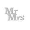 Best Overig Taarttopper Mr & Mrs Kunststof Zilver 11cm 4st