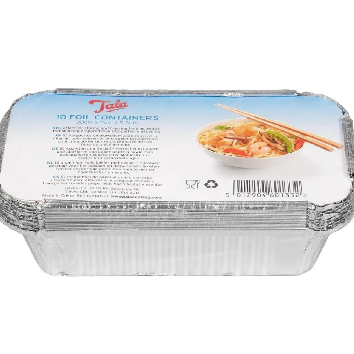 Clearance Tala Aluminium Bakvorm met Deksel 20x11x5,5cm Set/10