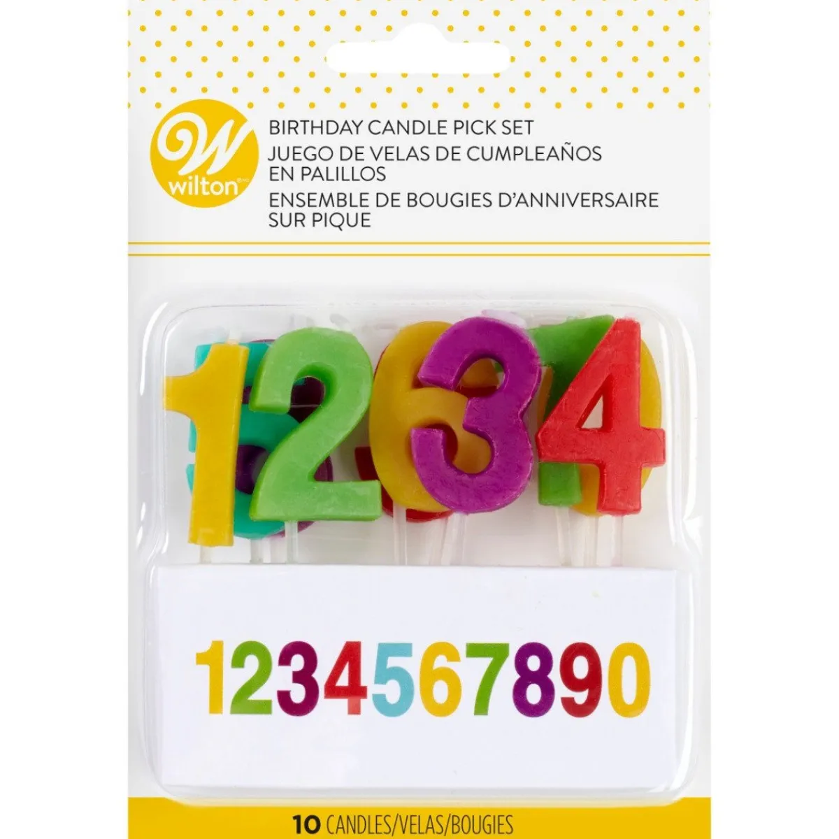 Online Wilton Taartkaarsjes Nummers Set/10