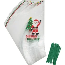 Best Wilton Traktatiezakjes Kerstman Merry & Bright 20st