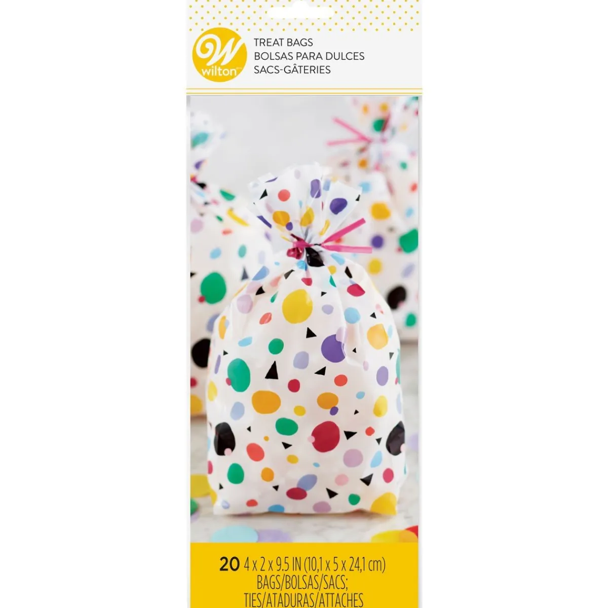New Wilton Traktatiezakjes Stippen & Driehoekjes 20st