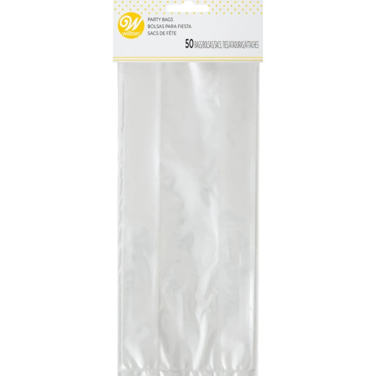 Discount Wilton Traktatiezakjes Transparant 10x24cm 50st