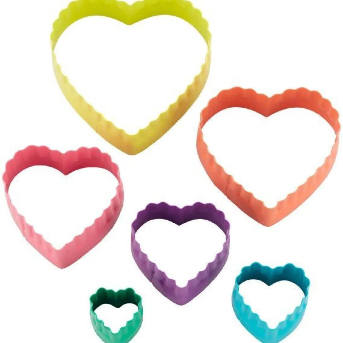 Sale Wilton Uitstekers Hart Dubbelzijdig Set/6